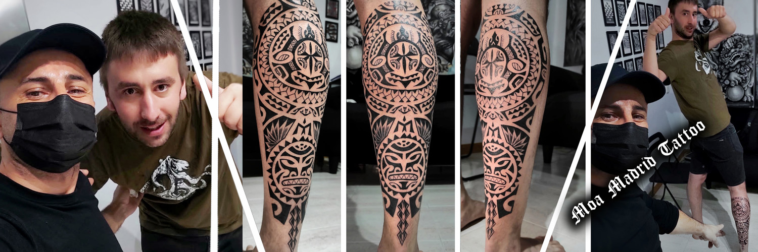 Novedades Moa Madrid Tattoo - Tatuaje maorí en el gemelo