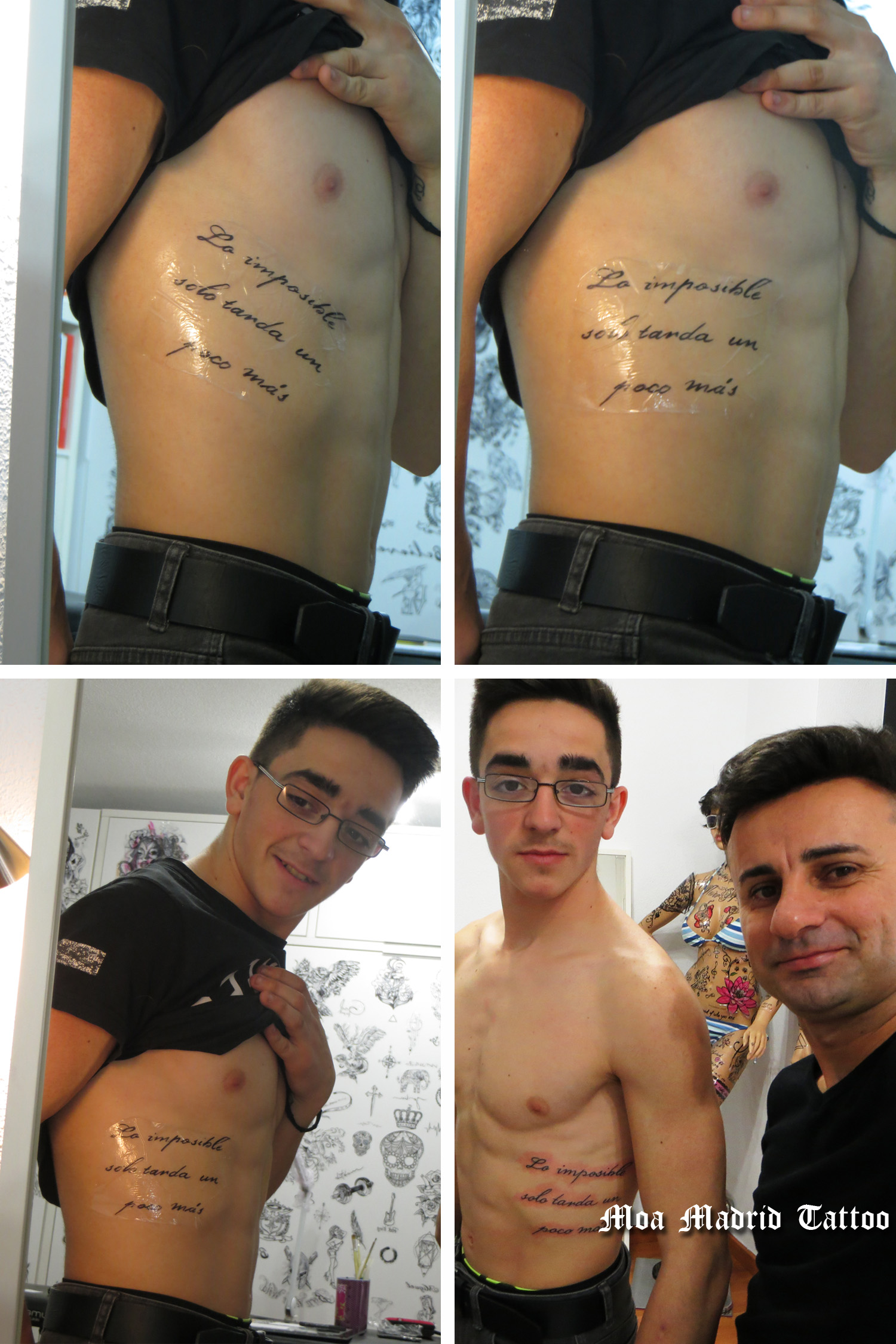 Prueba tu tattoo antes en varios tamaños y versiones