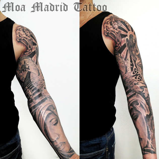 BRazo entero tatuado