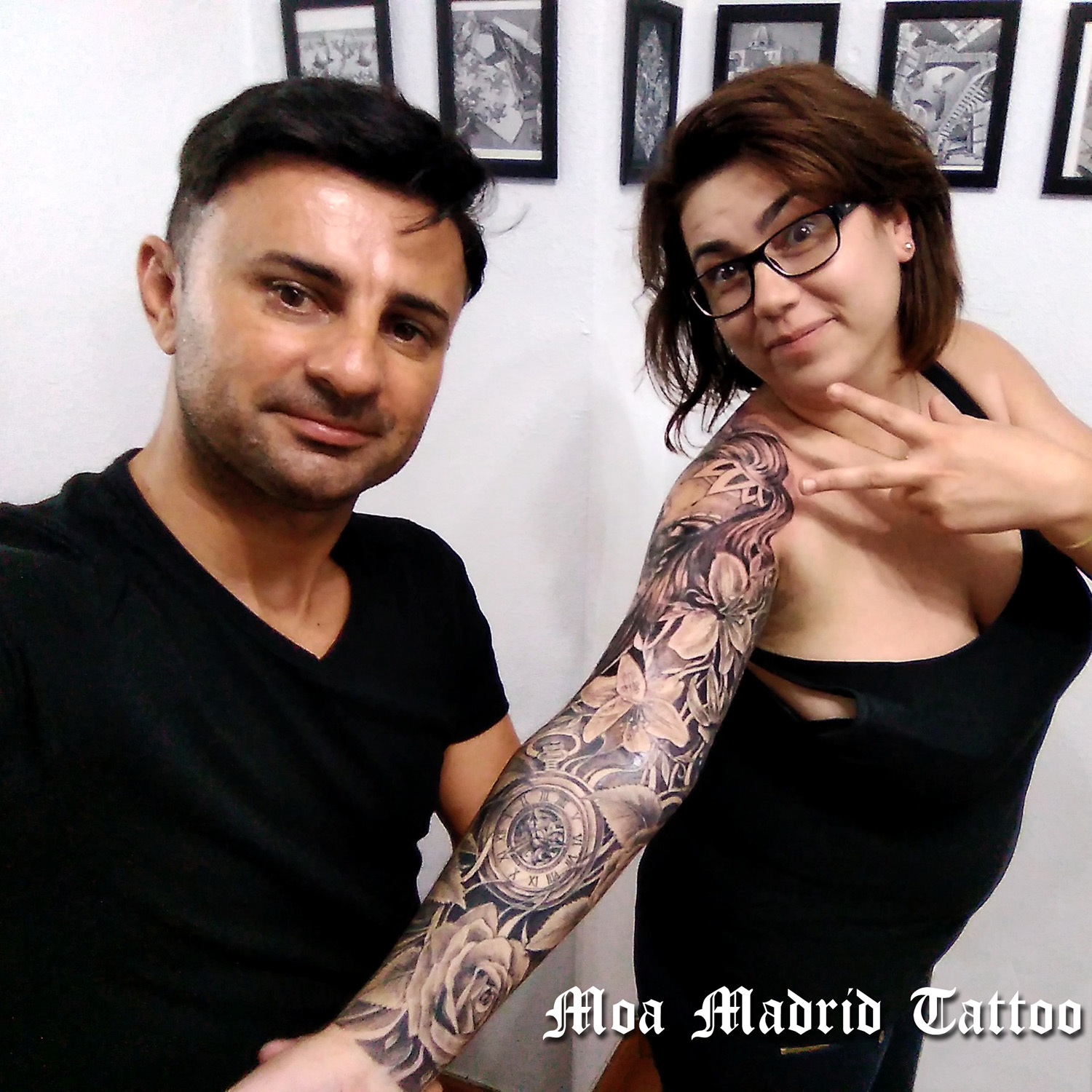 Tatuaje de brazo completo en realismo