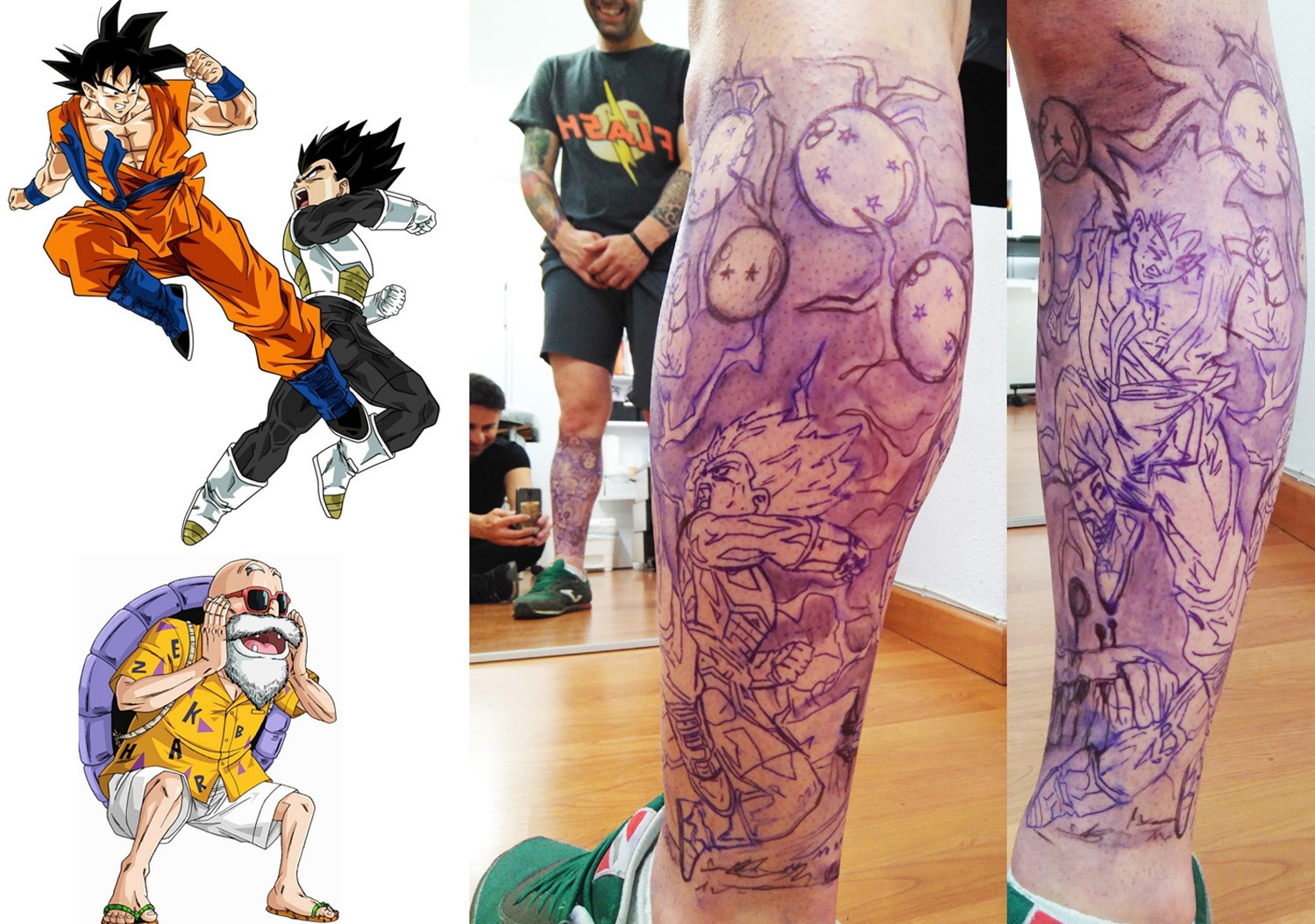 Diseño de tatuaje Bola de dragón - Dragon Ball tattoo design