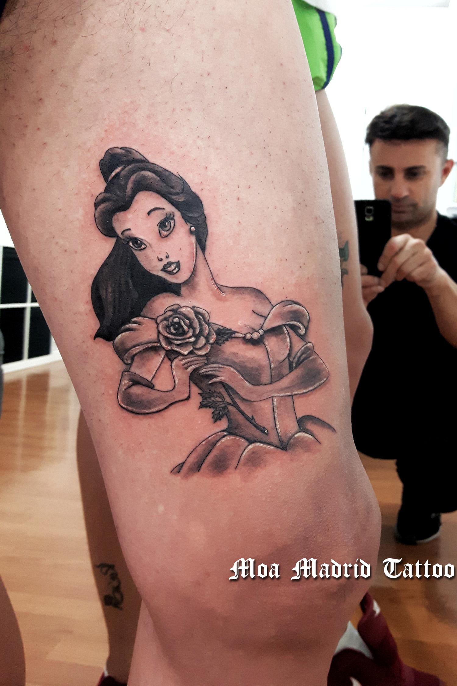 Tatuaje Disney La Bella y la bestia