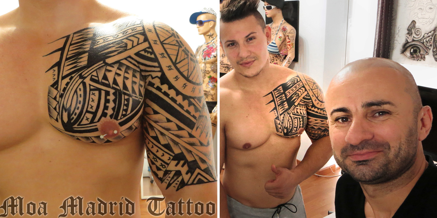 Tatuajes de sale hombros y pecho