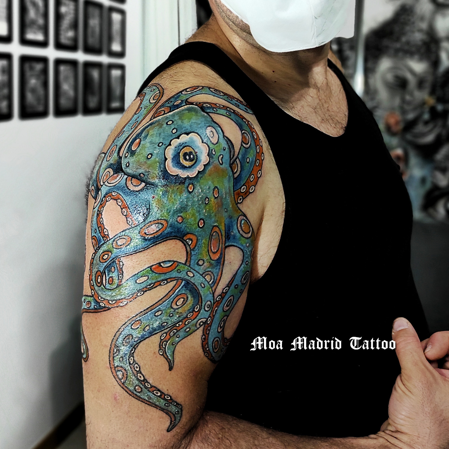 Tatuaje de pulpo en color | Moa Madrid Tattoo
