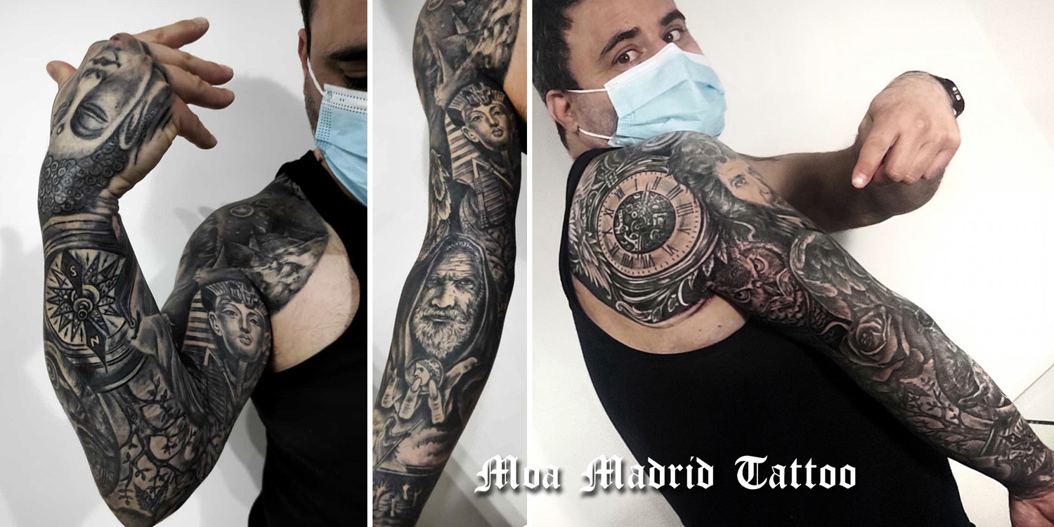 Tatuajes de piramides con reloj cheap