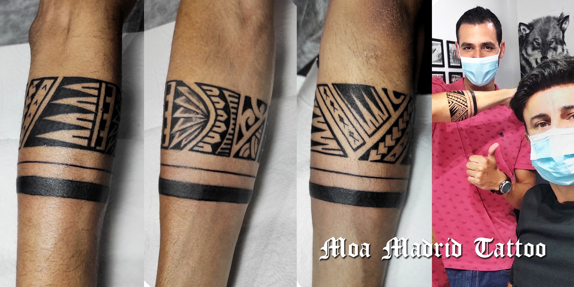 Elegante tatuaje de brazalete maorí el antebrazo | Tattoo