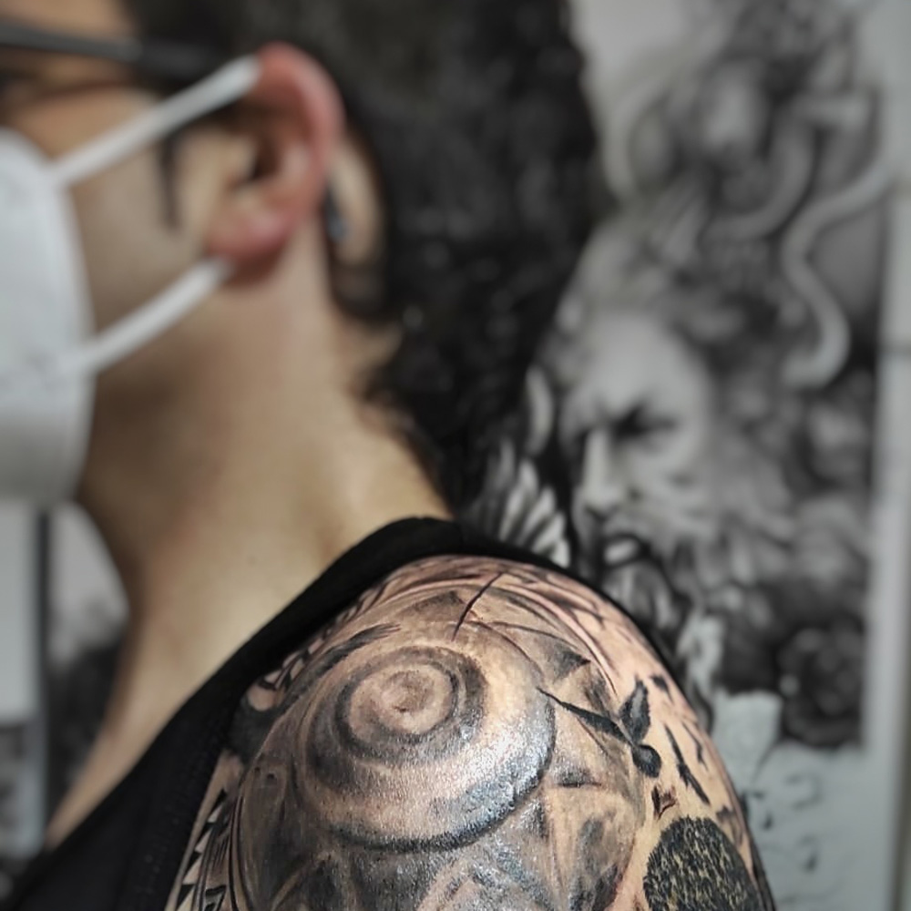 Tatuaje realista homenaje a la isla de La Palma