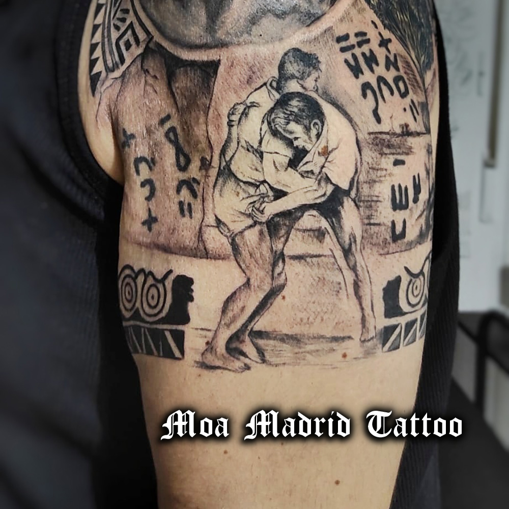 Tatuaje realista homenaje a la isla de La Palma