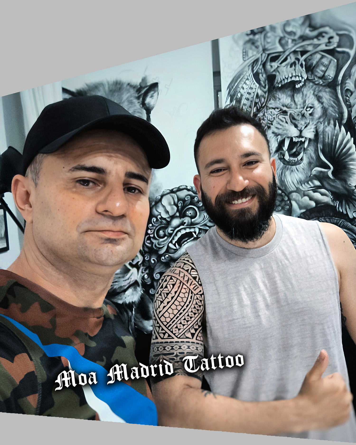 Tatuador maorí y samoano 